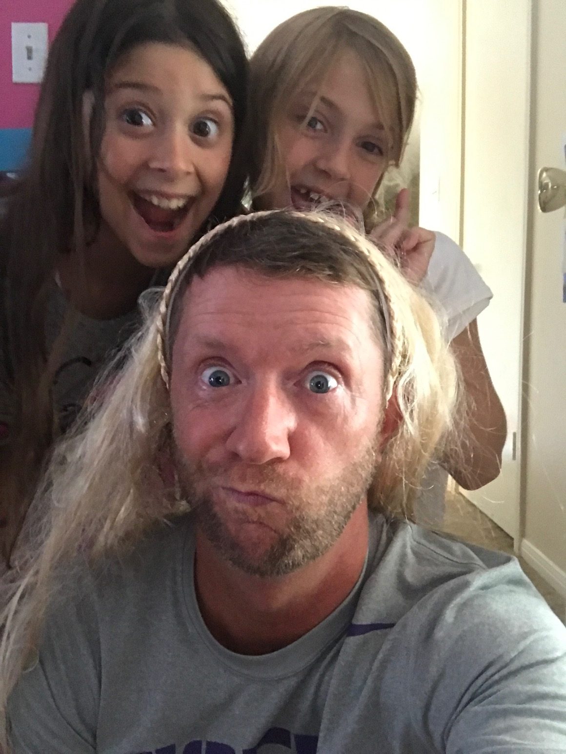 Getting an update on my hair from Anslee and Morgan
